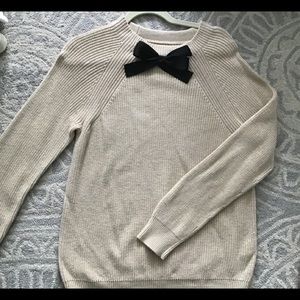 Bow front sweater